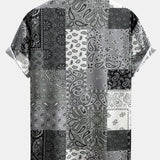 Paisley Print Shirt & Swim Shorts Set