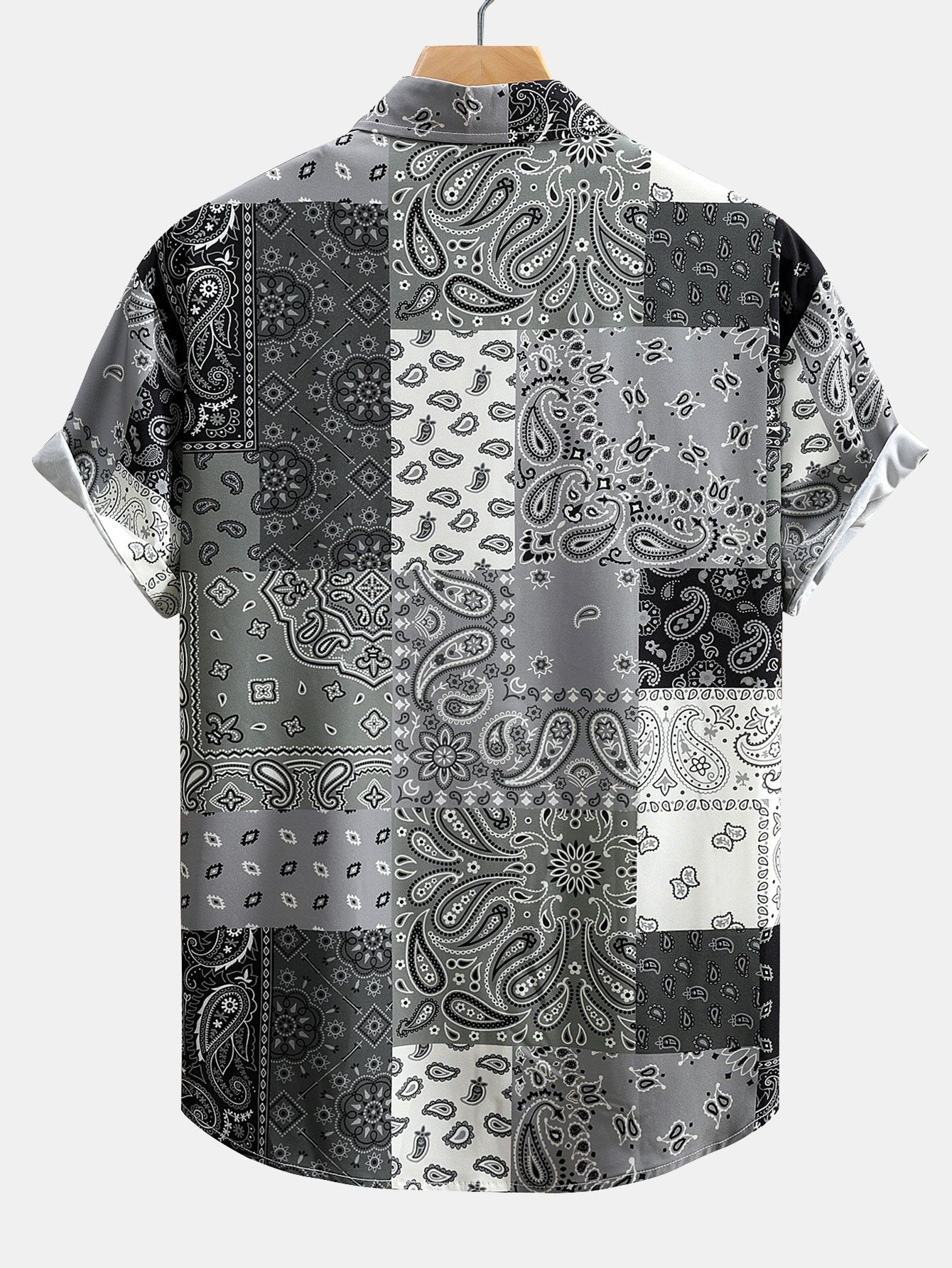 Paisley Print Shirt & Swim Shorts Set