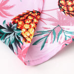 Pineapple Palm Tree Print Shirt & & Swim Shorts Set