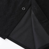 Plaid Corduroy Panel Shirt & Chino Cargo Jogger Pants Set