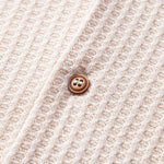 Short Sleeve Knitted Waffle Cuban Shirt & Straight Leg Linen Pants Set