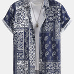 Paisley Frame Print Button Up Shirt