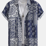 Paisley Frame Print Button Up Shirt