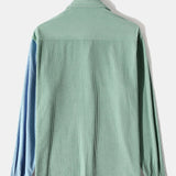 Long Sleeve Two Tone Corduroy Overshirt