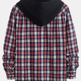 Plaid Hooded Shirt