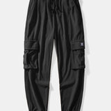 Corduroy Shirt & Drawstring Corduroy Cargo Jogger Pants Set