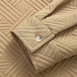 Striped Jacquard Button Up Shirt