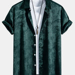 Paisley Print Satin Shirt & Shorts Set