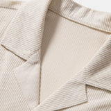 Short Sleeve Corduroy Revere Shirt