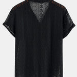 Geometry Textured Cuban Shirt