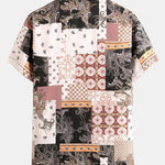 Paisley Baroque Scarf Print Button Up Shirt