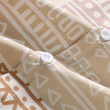 Tribal Geometric Patchwork Print Button Up Shirt
