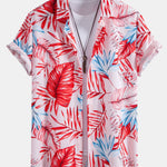 Tropical Print Shirt & Swim Shorts Set