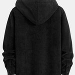 Fleece Lined Corduroy Hooded Overshirt