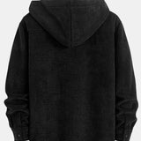 Fleece Lined Corduroy Hooded Overshirt
