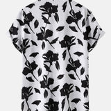Floral Print Shirt & Swim Shorts Set