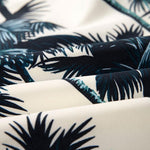 Palm Tree Print Shirt & Swim Shorts Set