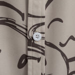 Smiley Print Button Up Shirt