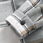 Fleece Lined Plaid Hooded Overshirt