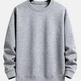 Basic Relax Fit Crew Neck Sweatshirt & Jogging Pants Set