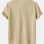 Textured Button Up Shirt