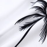Tropical Leaf Print Button Up Shirt