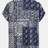 Paisley Frame Print Button Up Shirt