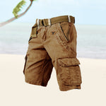 SLIM CARGO SHORTS FOR MEN