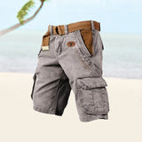 SLIM CARGO SHORTS FOR MEN