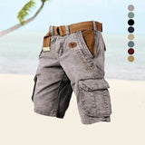 SLIM CARGO SHORTS FOR MEN