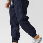 COTTON LINEN JOGGERS FOR MEN