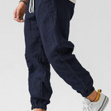 COTTON LINEN JOGGERS FOR MEN