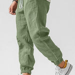 COTTON LINEN JOGGERS FOR MEN
