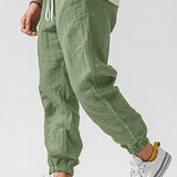 COTTON LINEN JOGGERS FOR MEN