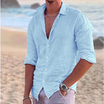 COTTON LINEN SHIRT FOR MEN