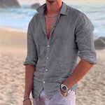 COTTON LINEN SHIRT FOR MEN