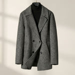 STRUCTURED WOOL COAT FOR MEN