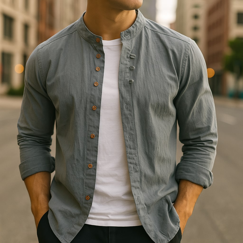 Hiro Linen-Cotton Shirt