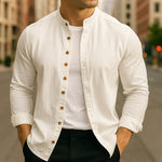 Hiro Linen-Cotton Shirt