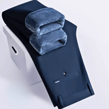 STRAIGHT WINTER TROUSERS FOR MEN