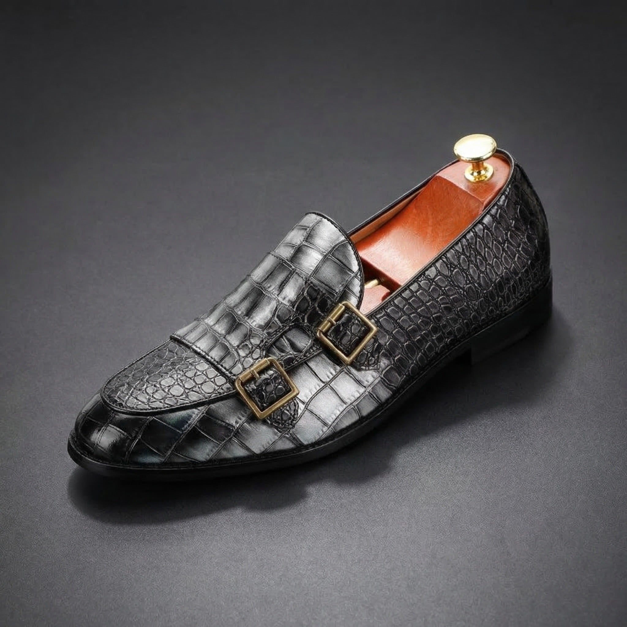 Whitman Double Monk Strap Loafers