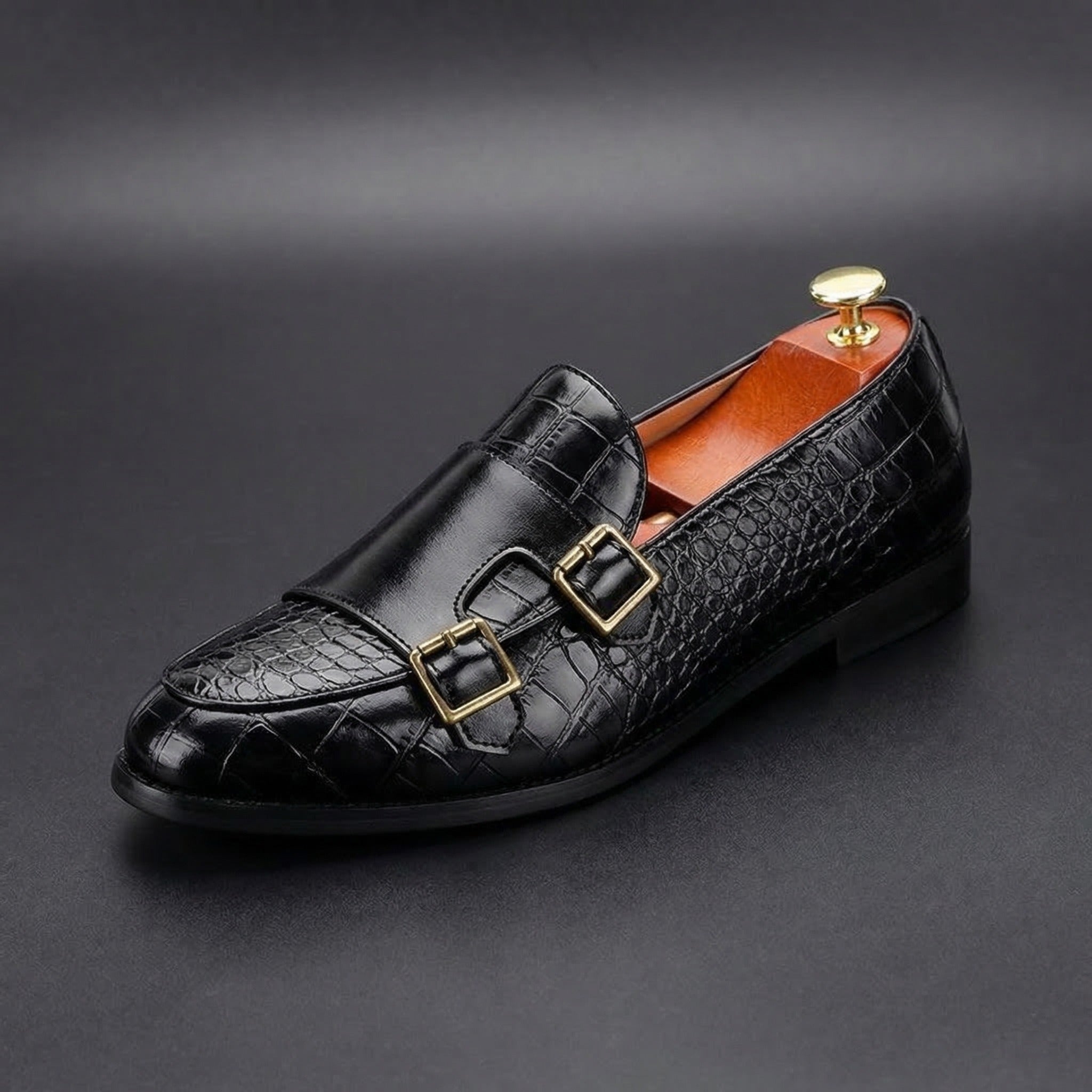 Whitman Double Monk Strap Loafers
