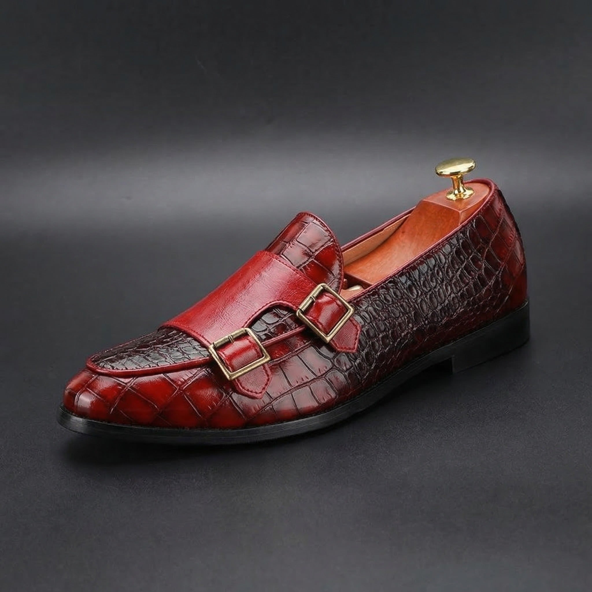 Whitman Double Monk Strap Loafers